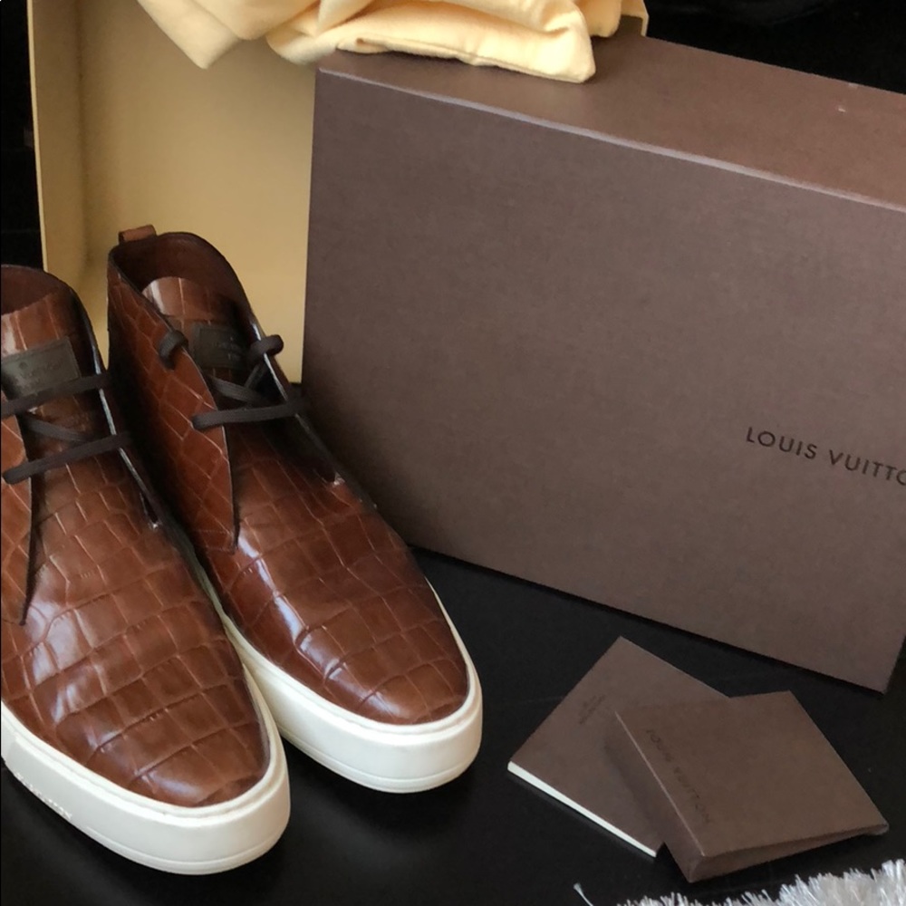 Louis Vuitton Cognac Derby High-Tops